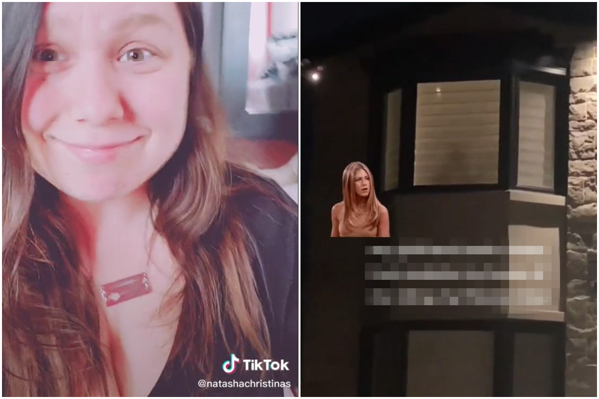 主圖：人妻在家運動，卻被拍下令人誤會的影片。（翻攝自娜塔莎抖音）