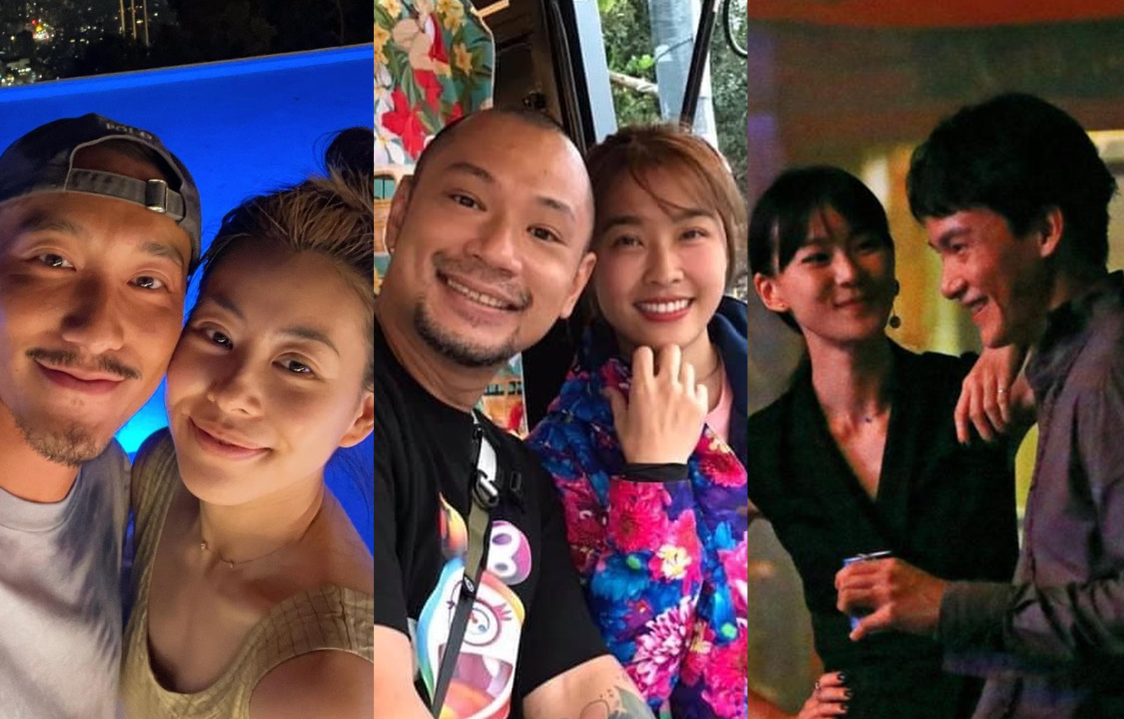 不少演藝圈的配對，與過往「見光死」刻板印象大不相同，都走向好的發展。（翻攝臉書、本刊資料照）