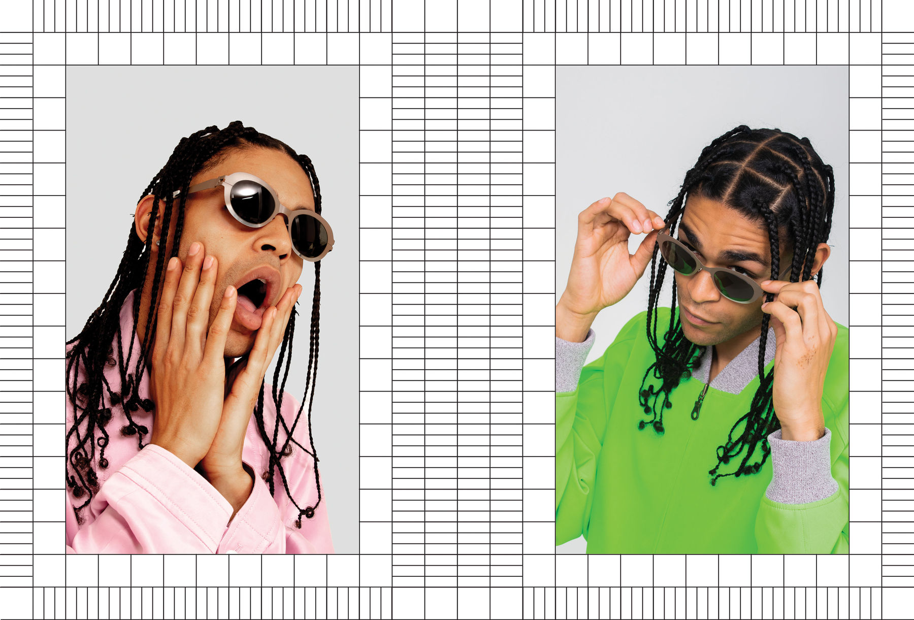 新墨鏡膠囊系列以鮮豔漸層噴漆設計細節展現MYKITA與BERNHARD WILLHELM長期的創意聯名。（MYKITA提供）