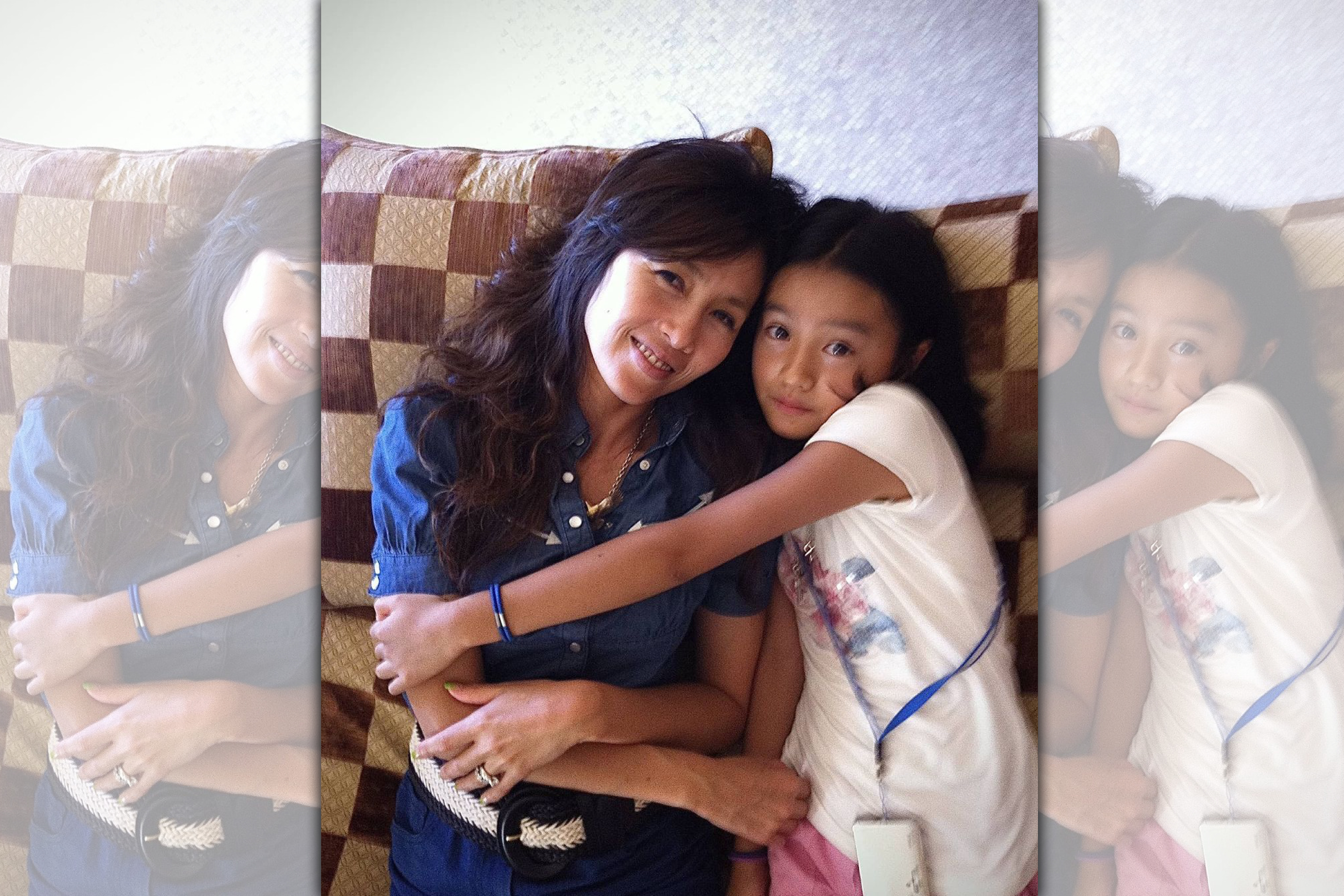 木村光希（右）分享兒時與媽媽工藤靜香的合照。（翻攝koki IG）