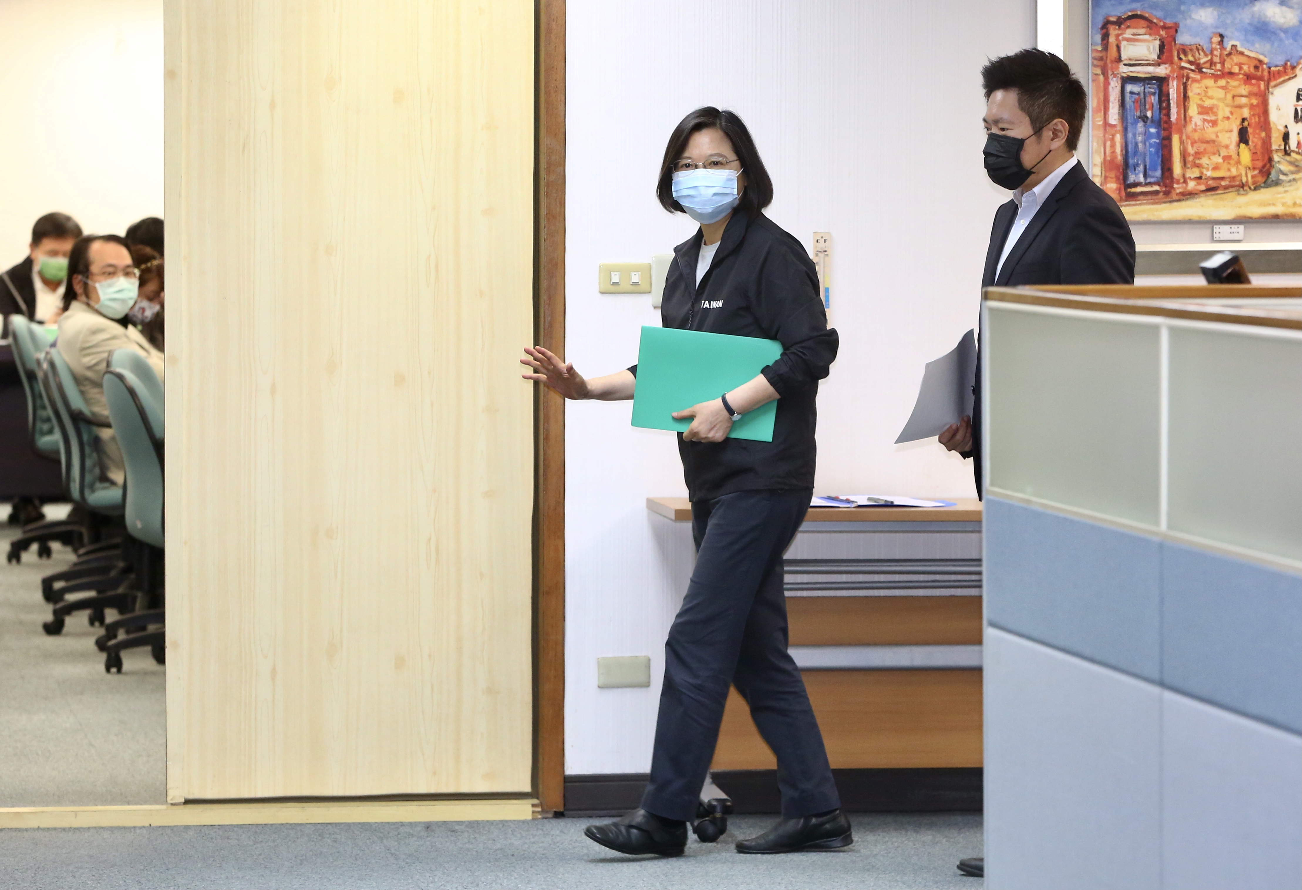 總統兼民進黨主席蔡英文今出席民進黨中常會。