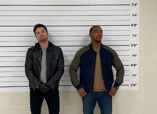 漫威影集《獵鷹與酷寒戰士》現在正於Disney+播出。（翻攝自塞巴斯欽史坦 IG）