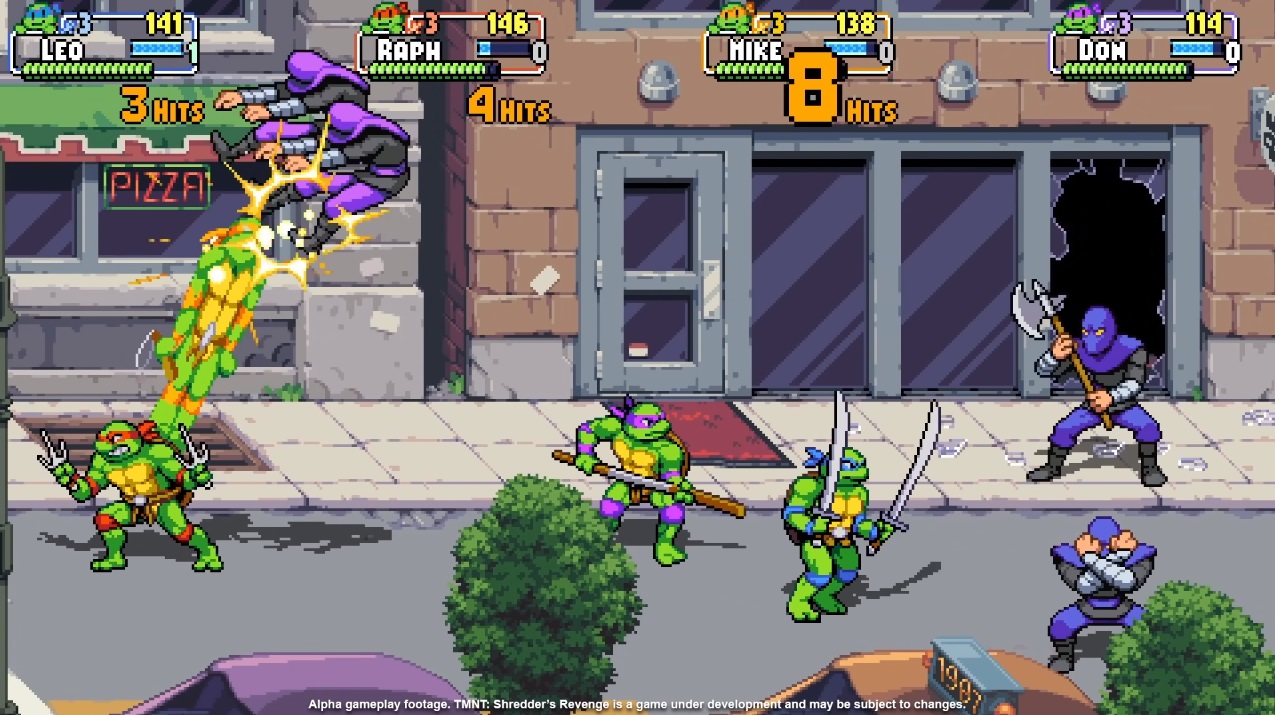 《忍者龜：許瑞德的復仇》將登上Switch平台。（翻攝YouTube頻道「Dotemu」）
