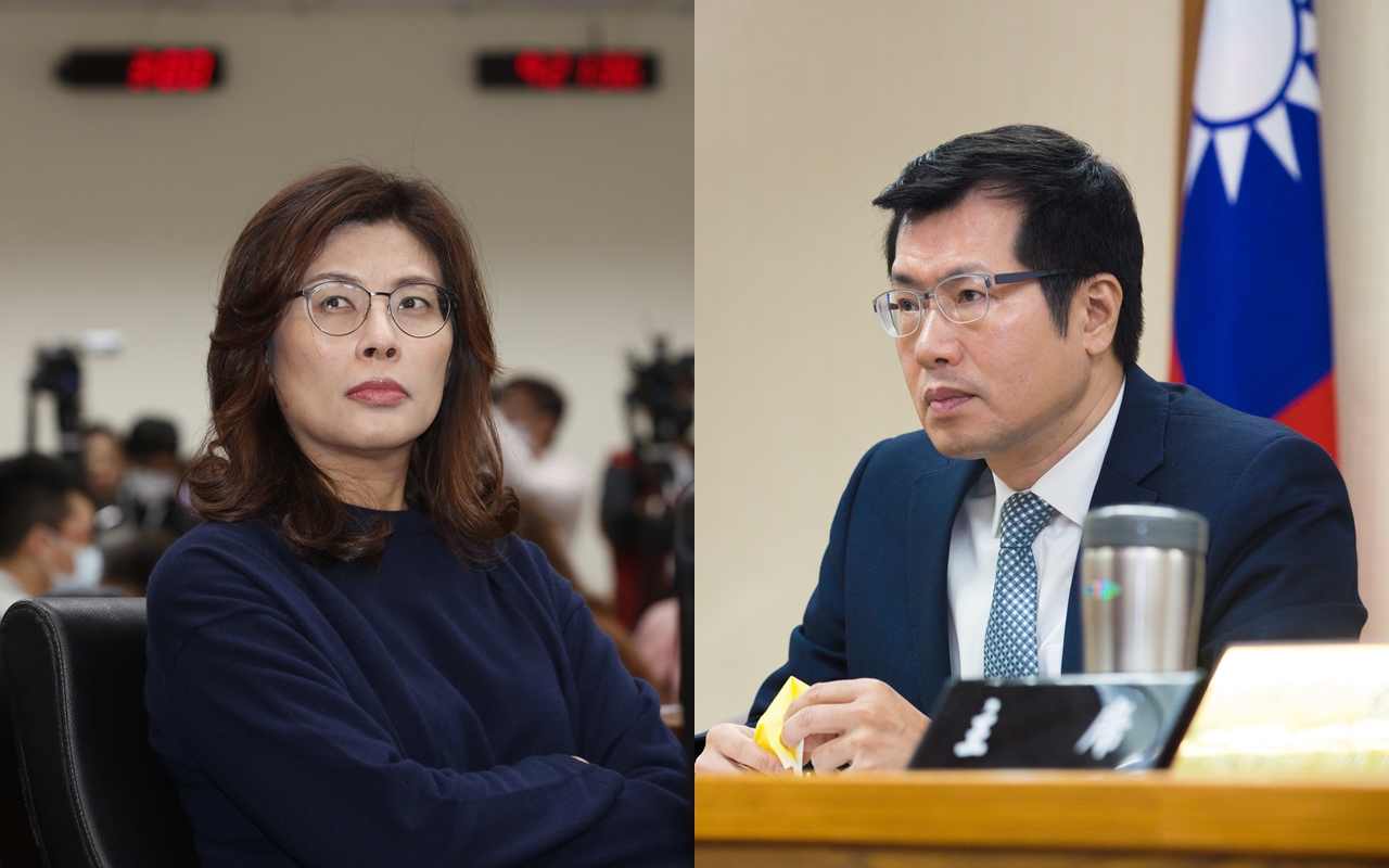 國民黨立委鄭麗文(左)及民進黨立委羅致政(右)均提案修改姓名條例。(本刊資料照)