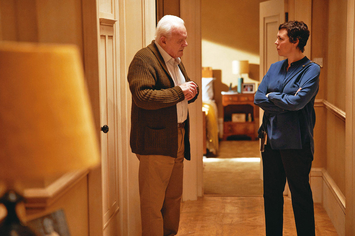 兩位奧斯卡帝后的飆戲是看點,老人失智題材雖不特別,但導演敘事手法高明,安東尼霍普金斯的表演如魔術般神奇。(采昌提供)