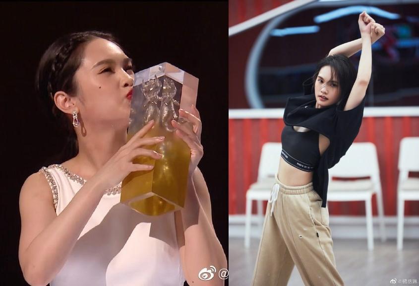 楊丞琳成功踢館《乘風破浪的姐姐2》,最終更以第三名佳績組團成功。(翻攝乘風破浪的姐姐、楊丞琳微博)