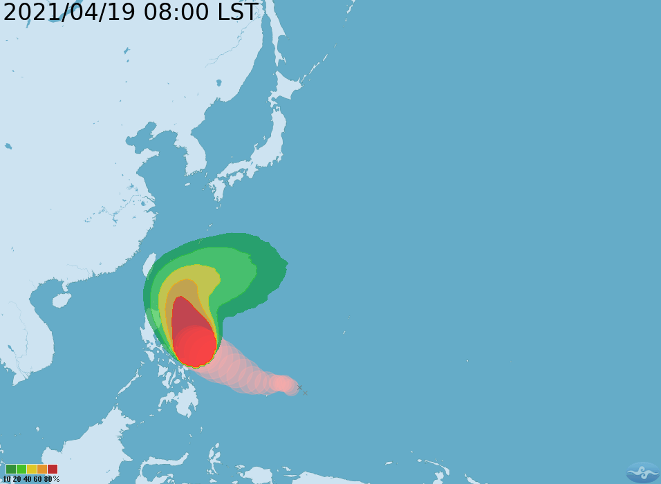 強颱「舒力基」影響範圍。（翻攝自中央氣象局）