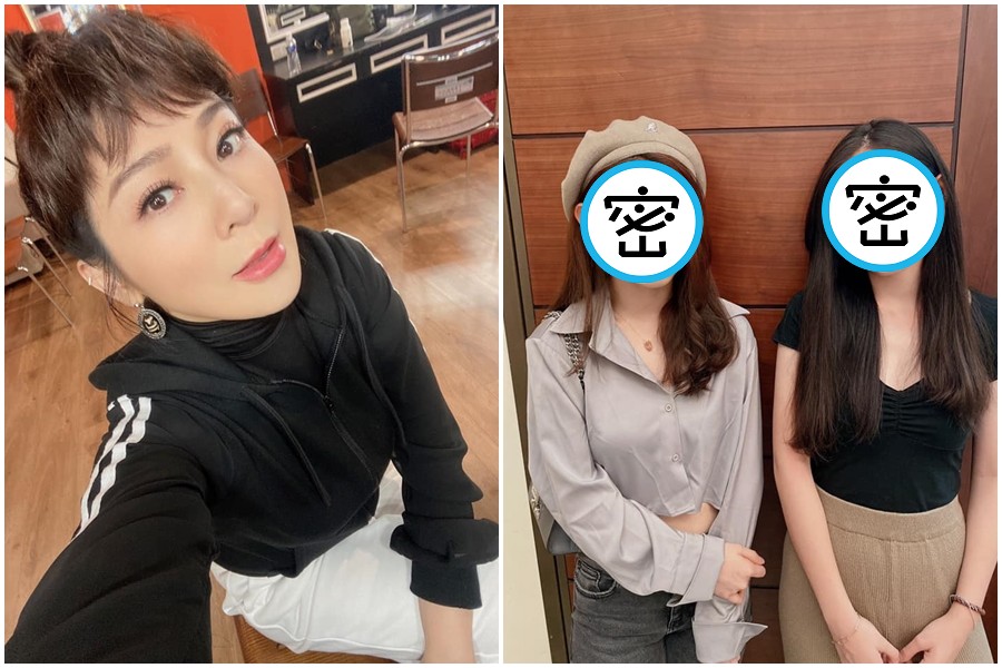 王彩樺因為2個女兒長相出眾被封「國民岳母」。（翻攝自王彩樺-台灣濱崎步臉書）