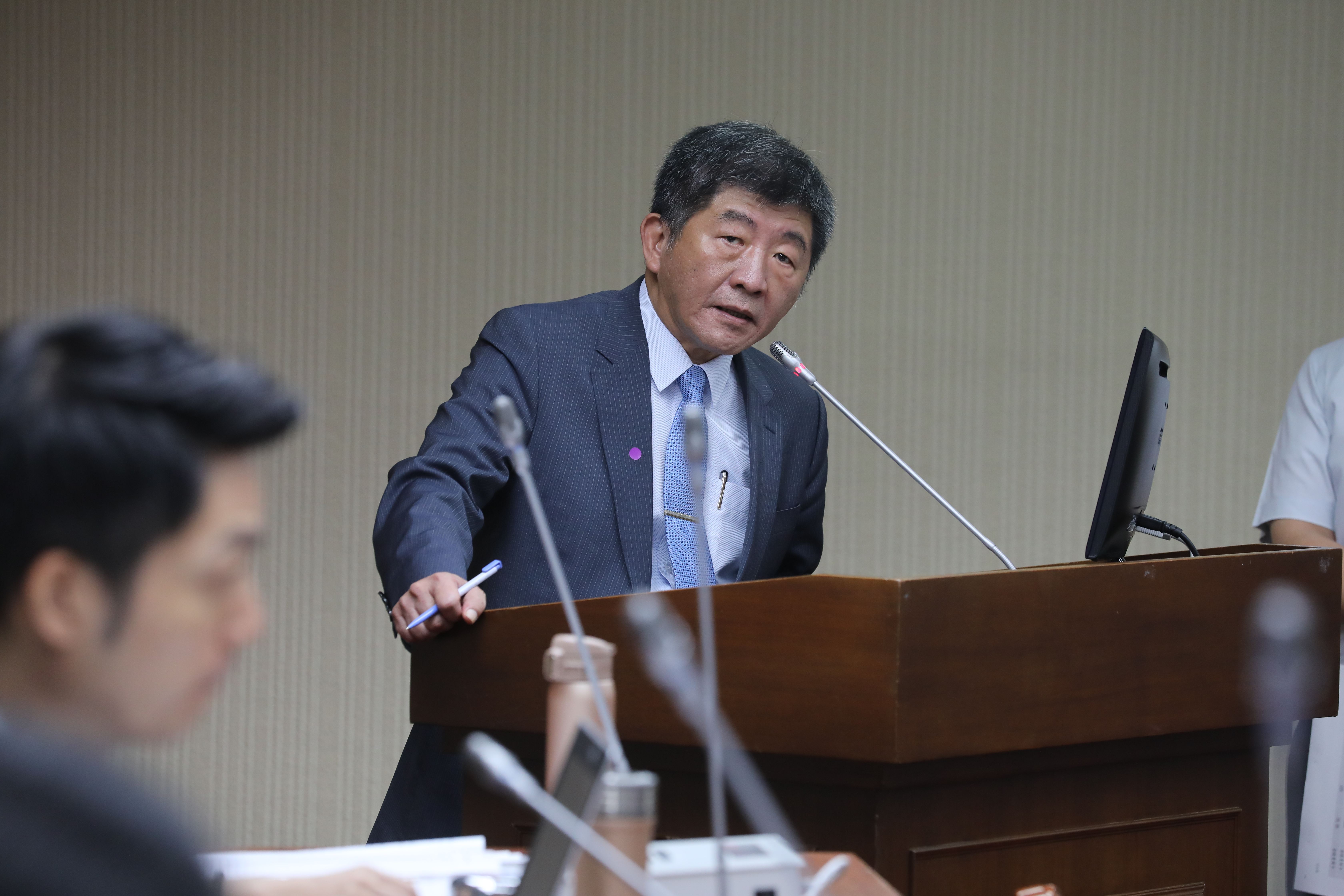 陳時中表示，若有醫護對院方疫苗施打方式不認同，可提出反應。（本刊資料照）