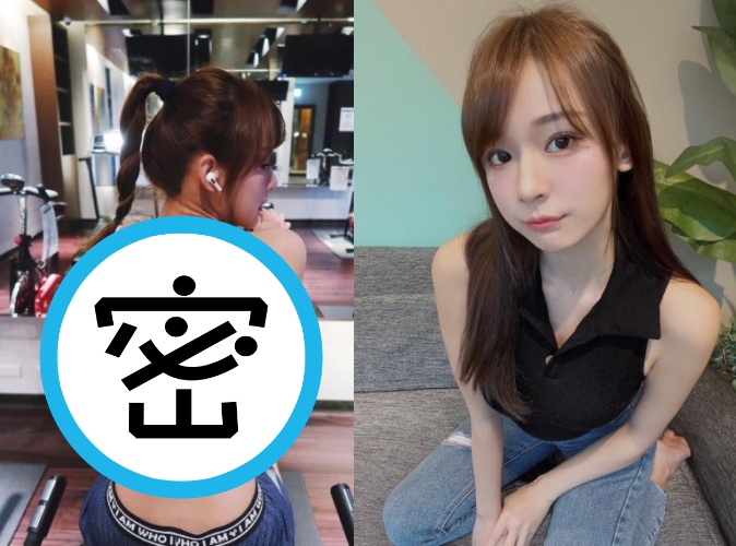 被封為「台版三上悠亞」的藝人林莎，日前曬出運動健身的美照，卻被發現背上有「神祕黑點」，引發網友熱烈討論。（翻攝自林莎、小鐘IG）