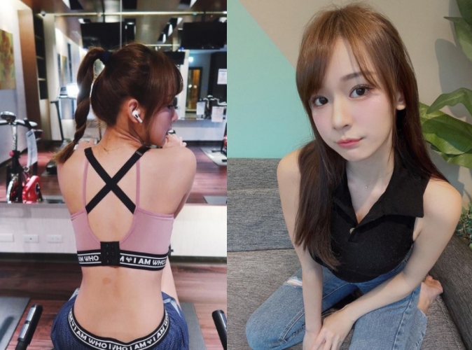 林莎大方坦承她背上的黑點是胎記後,有網友笑稱「該不會是小鐘哥咬的吧」。 (翻攝自林莎、小鐘IG)
