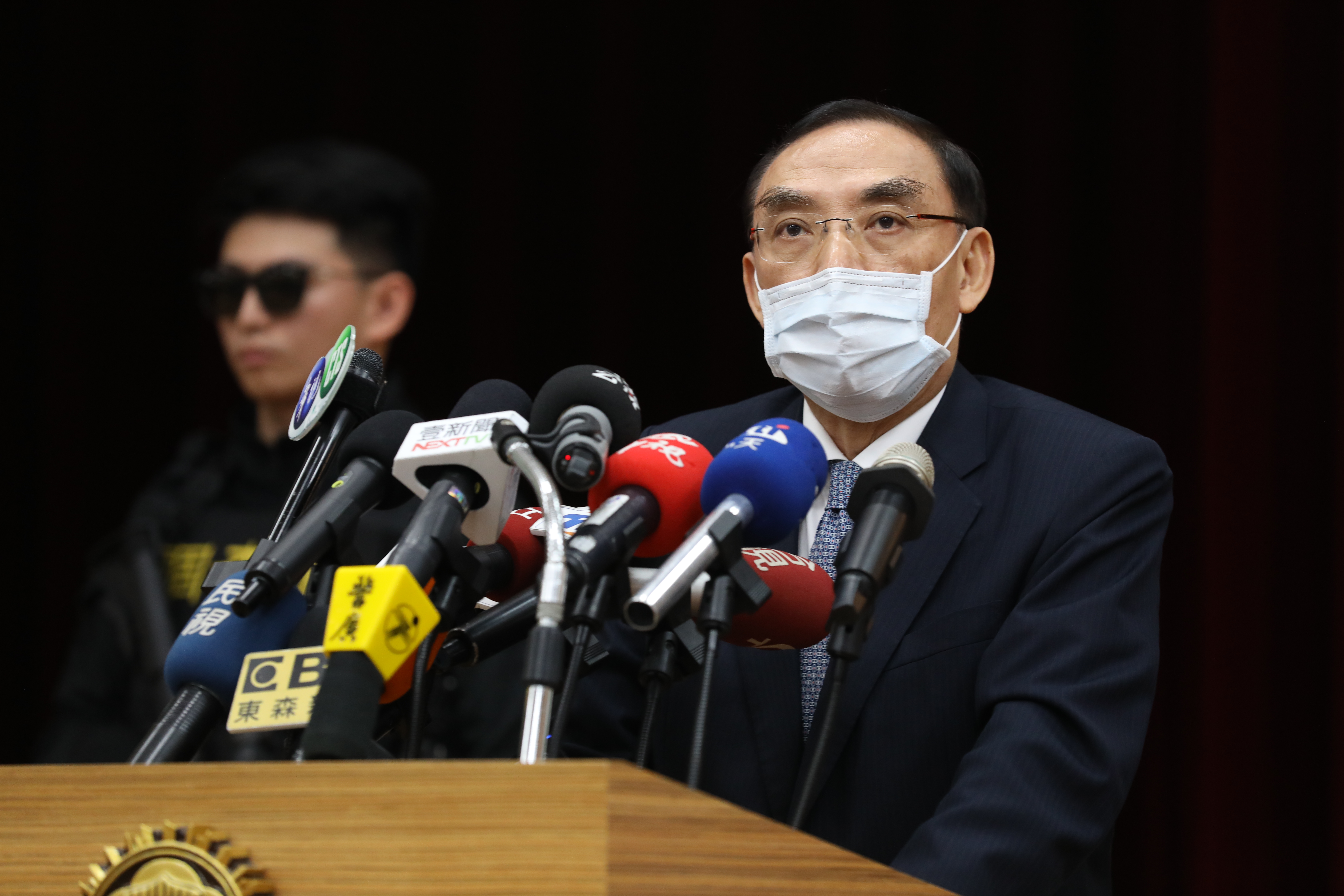 法務部長蔡清祥親自到場參加記者會,鼓勵專案小組辛勞。(本刊資料照)