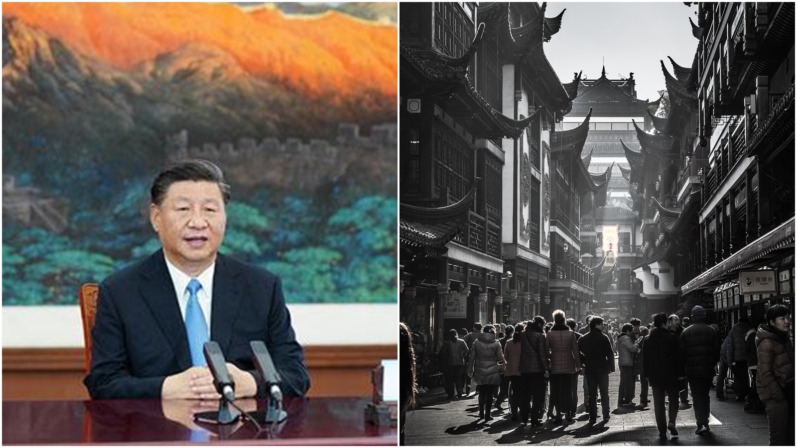 中國近期對言論審查更為嚴峻,連溫家寶文章都「被消失」,外媒憂心中國人的自由恐再受到更大的限制;左圖為中國國家主席習近平。(翻攝自中國外交部網站/pixabay)