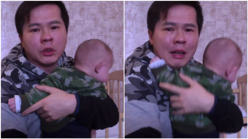 一名男子表示在烏克蘭找代理孕母生子，想要返台卻受困當地。（翻攝自Wenchung Lu臉書）