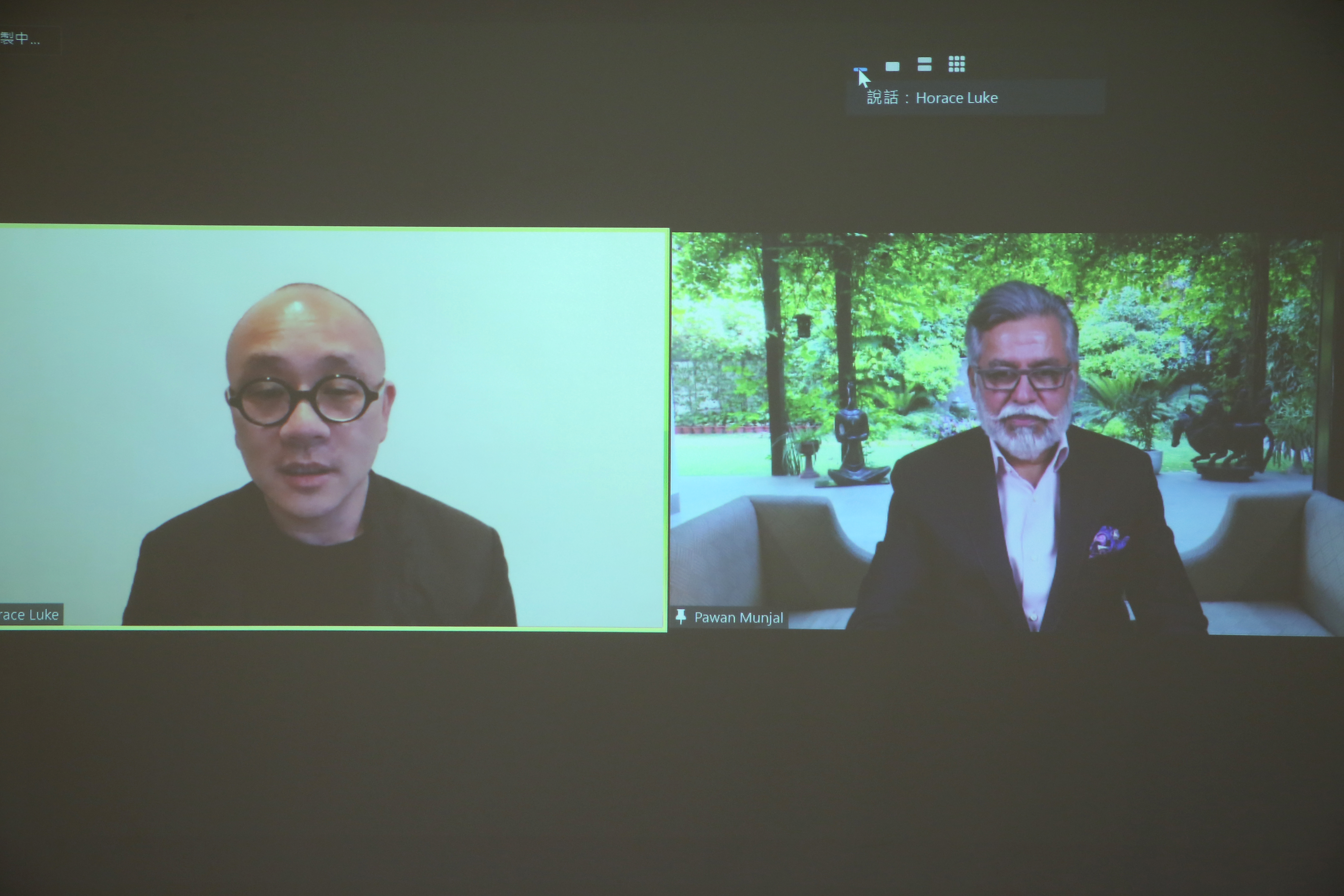 Hero董事長Dr. Pawan Munjal（右）透露，計畫將Gogoro發展的換電模式作為印度電動機車的轉型基礎。