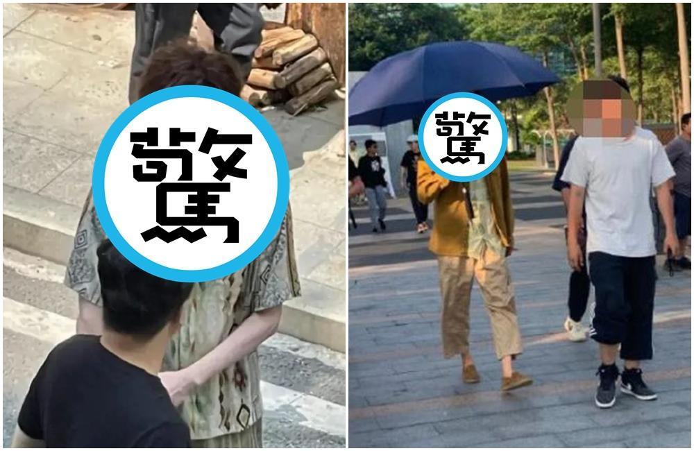 馮紹峰在片場被網友捕捉到暴瘦身影。(翻攝自微博)