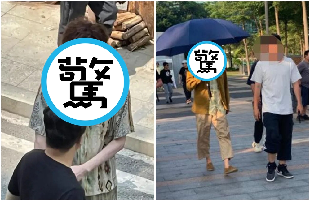 馮紹峰在片場被網友捕捉到暴瘦身影。（翻攝自微博）