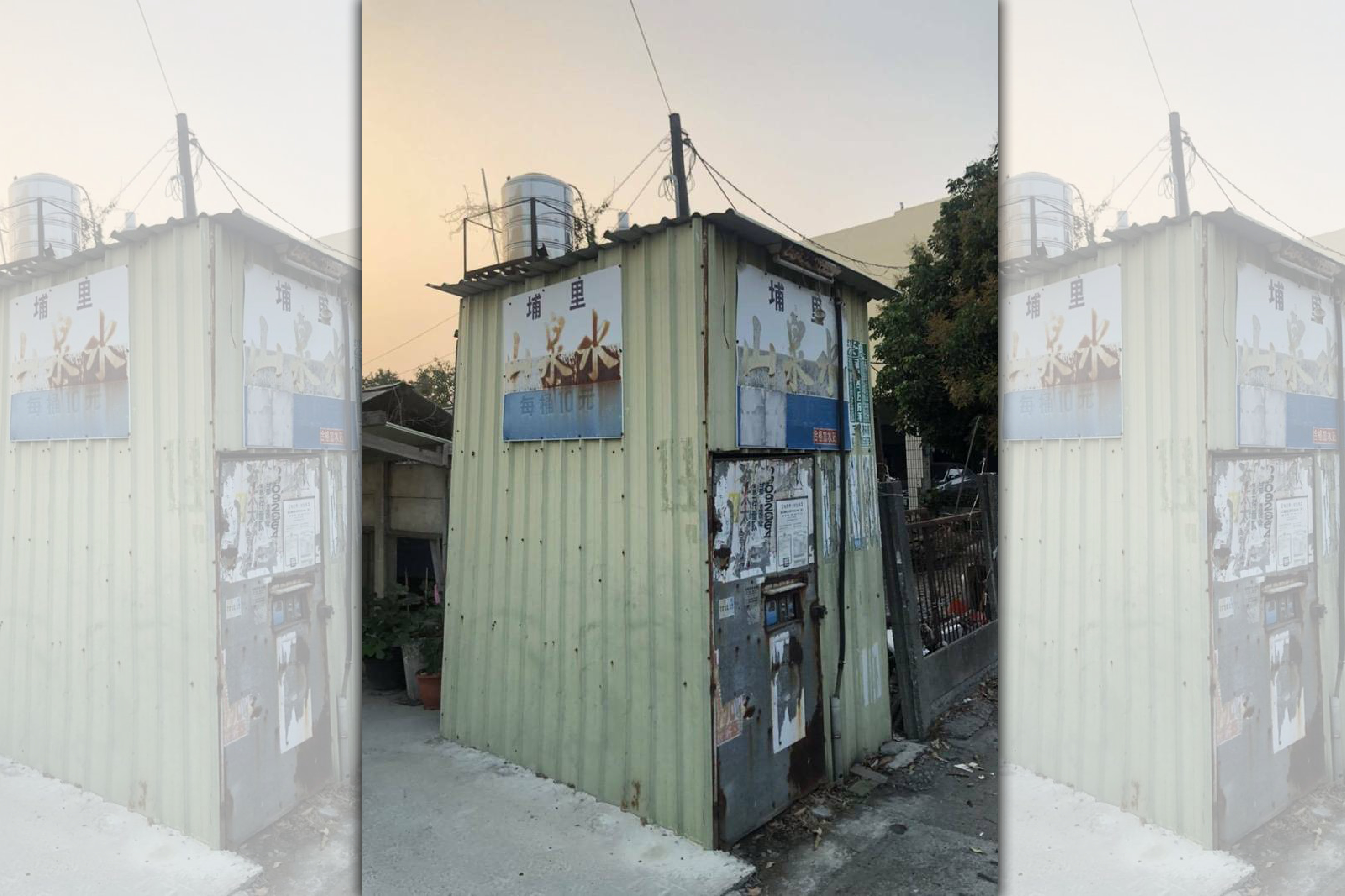 彰化巫姓男子將抽取的地下水過濾後，再以水車載送至所經營的「埔里甘淨泉水」等29處加水站販售。（讀者提供）