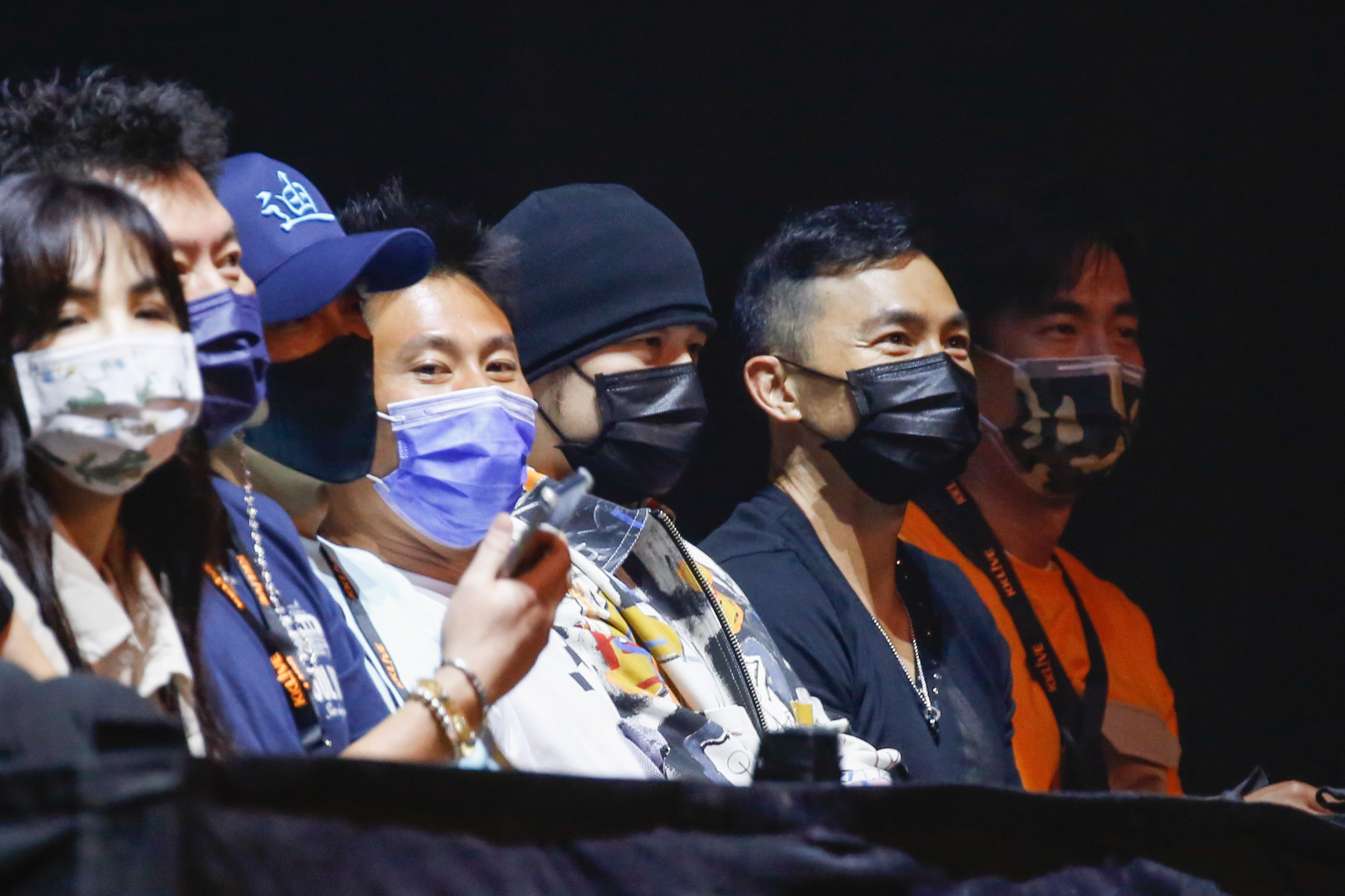 周杰倫(右二)到場力挺玖壹壹。