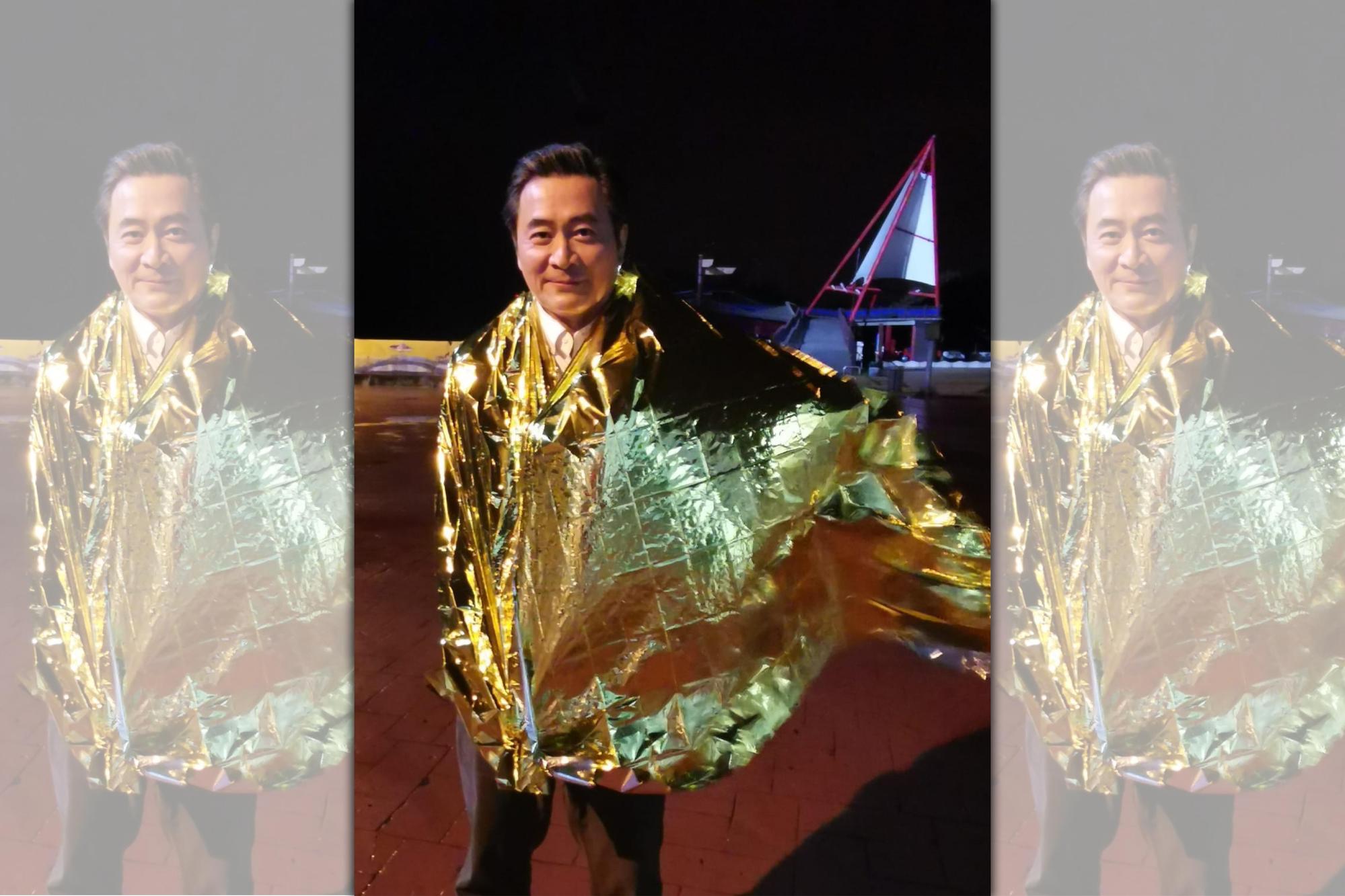 湯志偉多年前因小孩愛吃古早味蛋糕而在士林擺攤。(翻攝自湯志偉臉書)