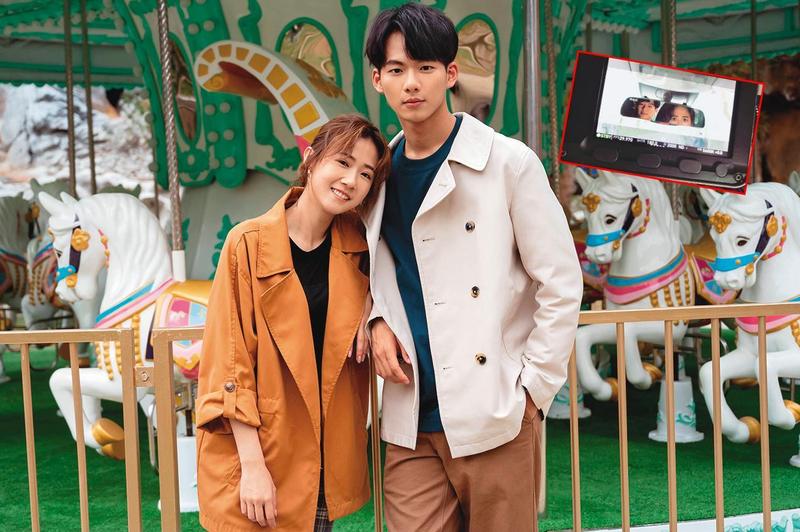 方志友（左）與吳念軒（右）合作戲劇《粉紅色時光》，戲外流出在車上的曖昧對話。（TVBS提供）