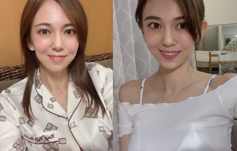 除了分享清涼美照外,絃花美紀也常曬出日常照。(翻攝自絃花美紀推特)
