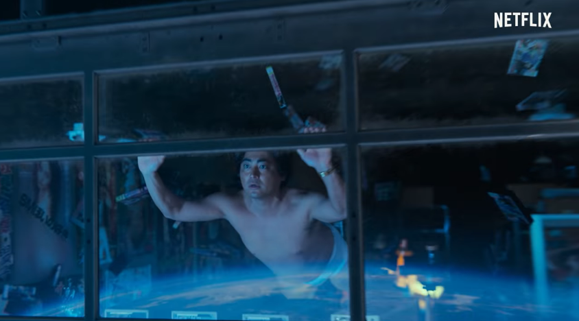 山田孝之主演的《AV帝王》第二季預告曝光，他飾演的村西透誓言要「讓A片從天而降」。（翻攝自預告）