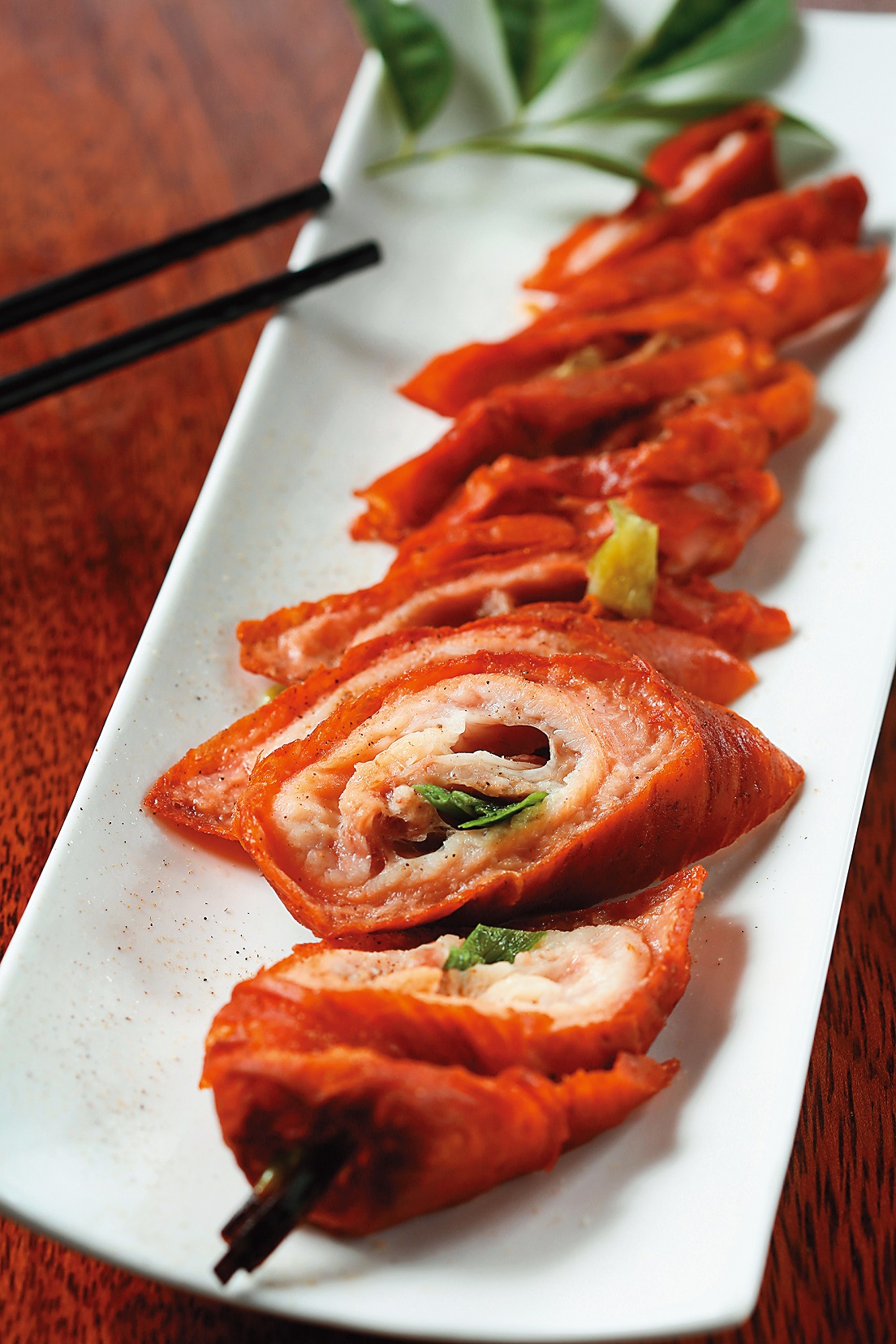 外皮香酥飯的「酥炸肥腸」。（200元／份）