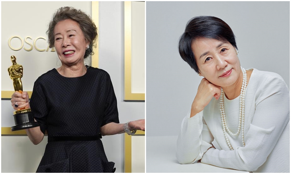 甫拿下奧斯卡最佳女配角的尹汝貞（左）、尹汝順是南韓著名菁英姊妹。（東方IC、翻攝自woman.chosun）