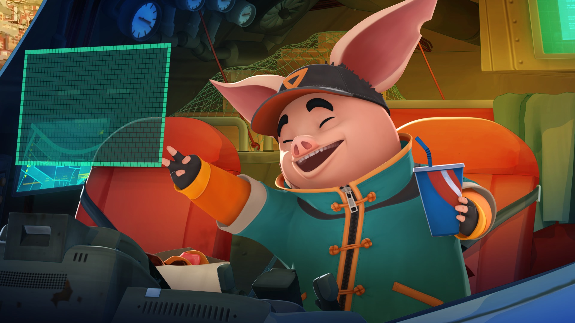 《未來宅急便》是台灣動畫少見的科幻題材,「西遊記」故事的豬八戒變身為未來世界的快遞員。(studio2 ANIMATION LAB 提供)