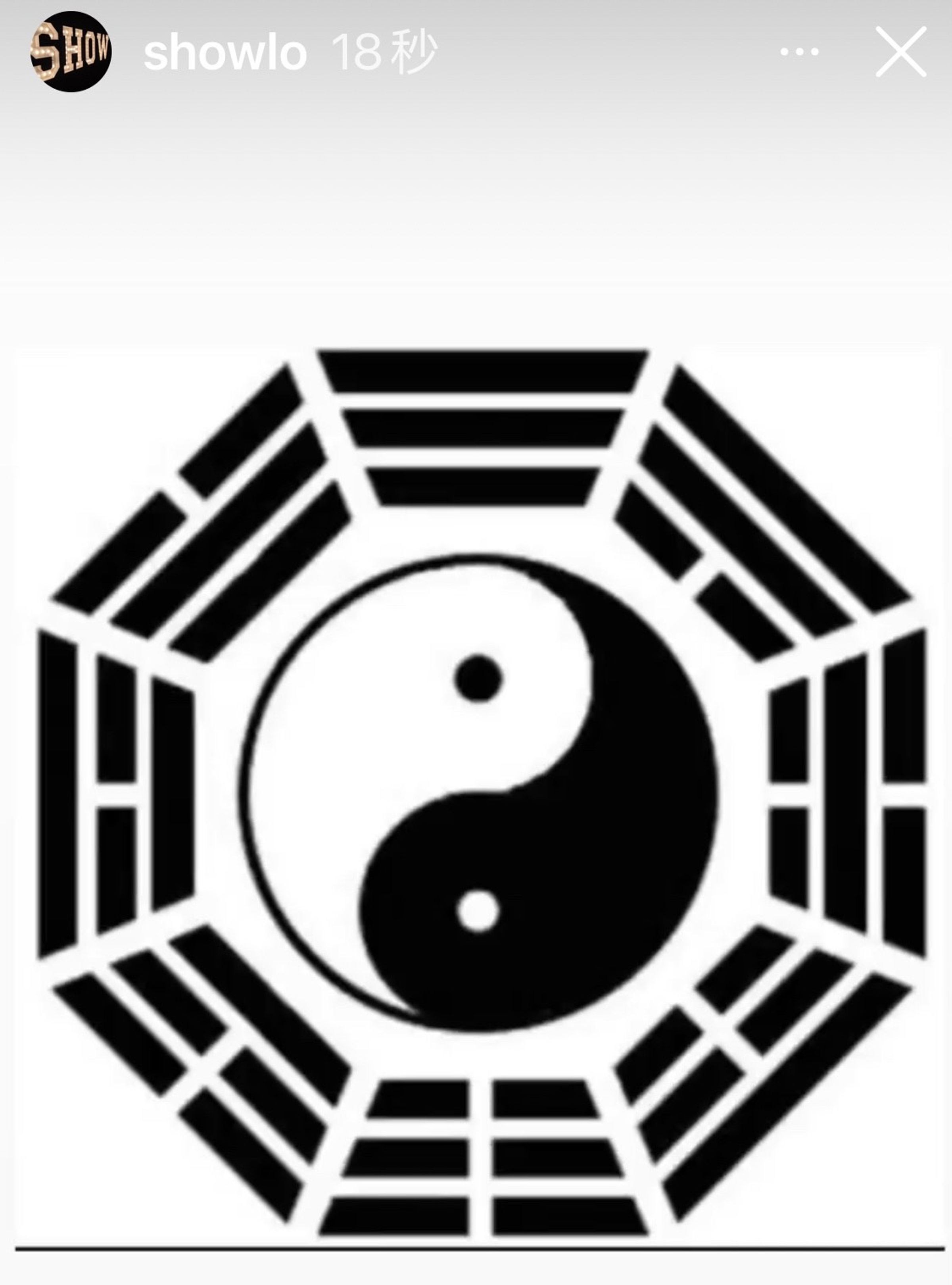 最後小豬發揮他的幽默感，上傳八卦圖給大家。（翻攝自羅志祥IG）