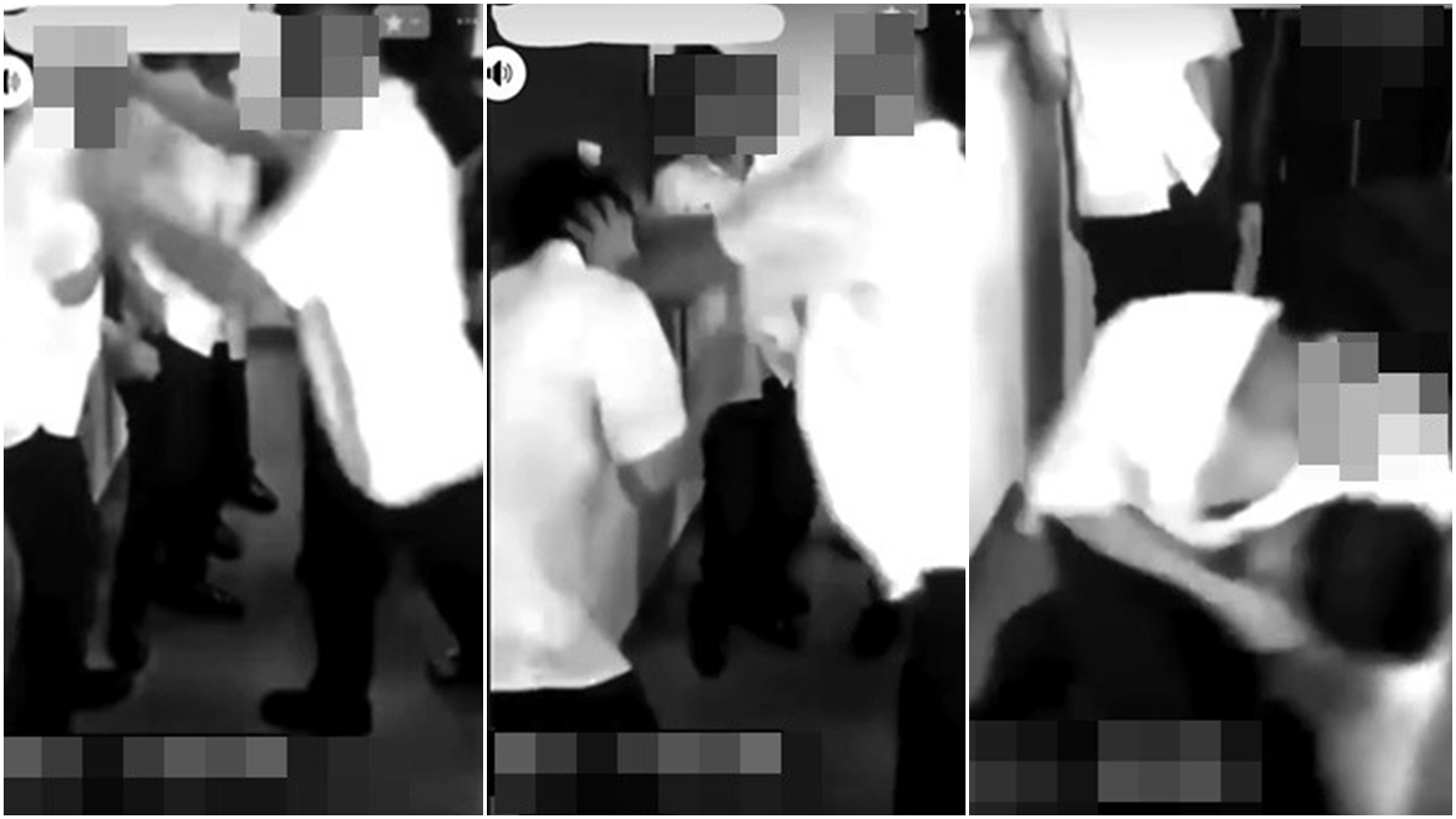 新北某私校傳出霸凌事件，施暴者對受害者巴頭、重頂下體、鎖喉等。（翻攝自臉書）