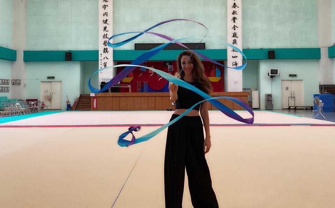 瑞莎近年積極投入台灣韻律體操教育。（翻攝瑞莎臉書）