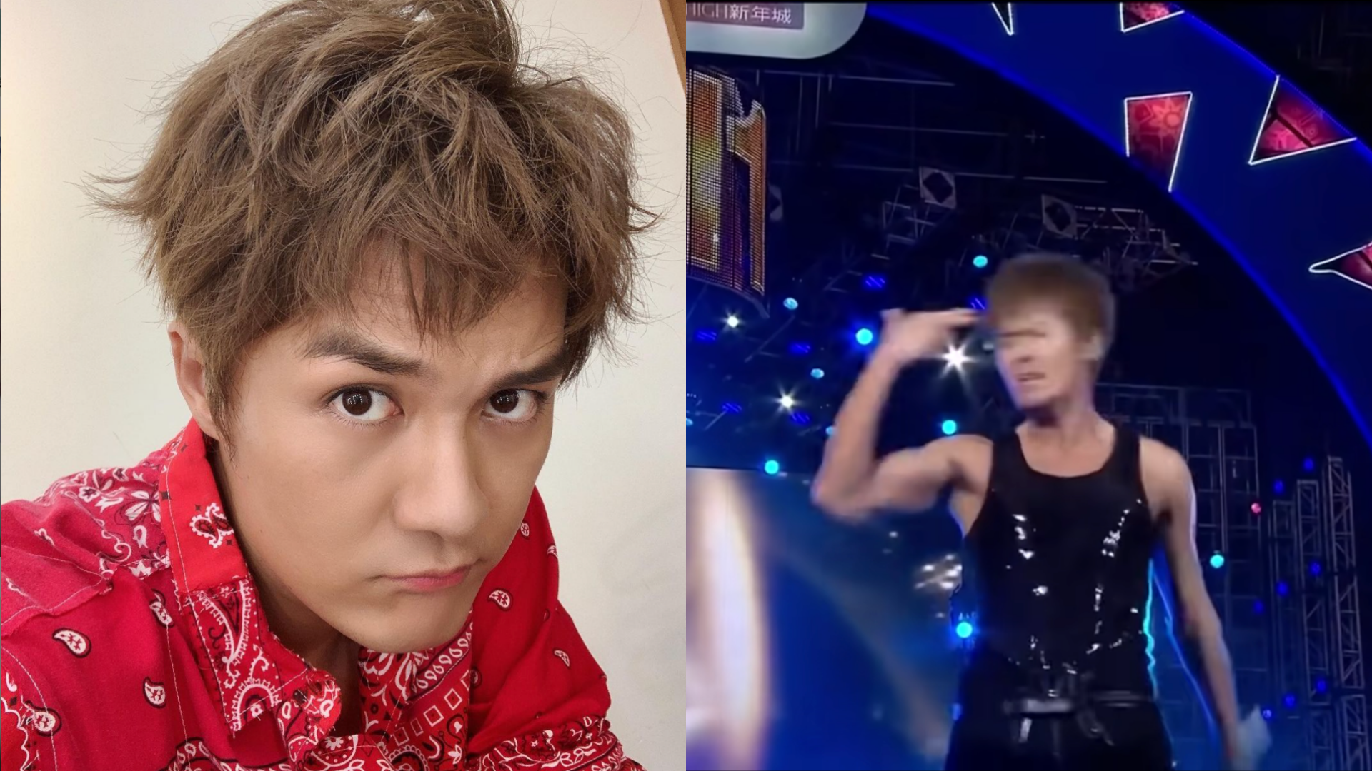 歌手吳克群一段10年前的影片被挖出，網友封他為「反作用力大師」。（翻攝自吳克群IG、  H JC YouTube）