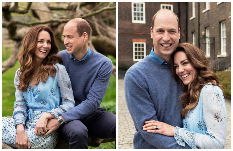 威廉和凱特在29日曬出結婚十週年照片,深獲英國人祝福。(翻攝KensingtonRoyal IG)
