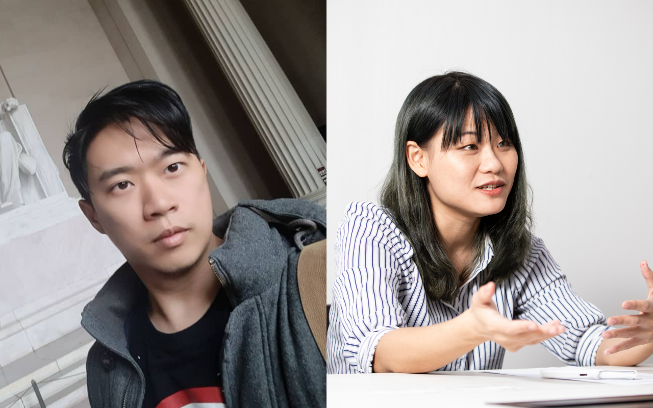 影評家左撇子（左）遭警方質疑持有大麻逮補，其委任律師李菁琪（右）認為警方逮補程序明顯不合理。（翻攝自左撇子臉書、本刊資料照）