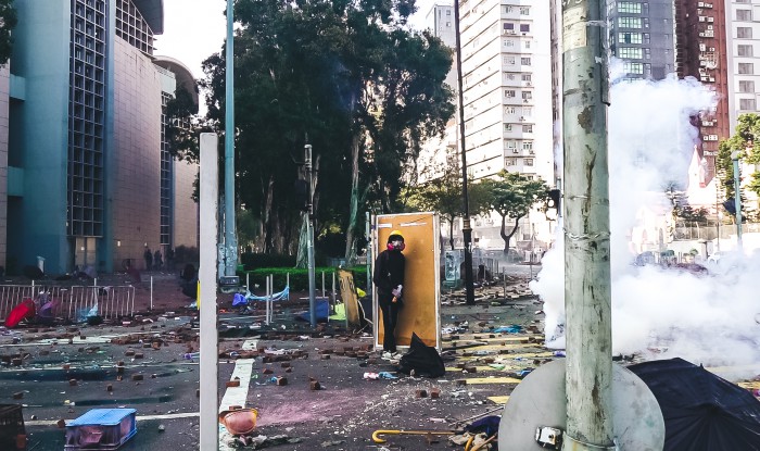 《理大圍城》記錄香港示威運動的慘烈境況。（TIDF提供）