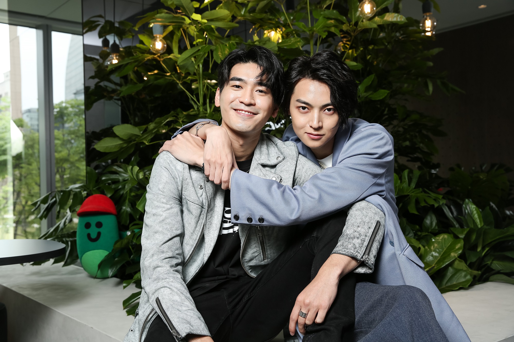 涂善存（左）與陳立安（右）因首次演出的BL劇累積大量粉絲。