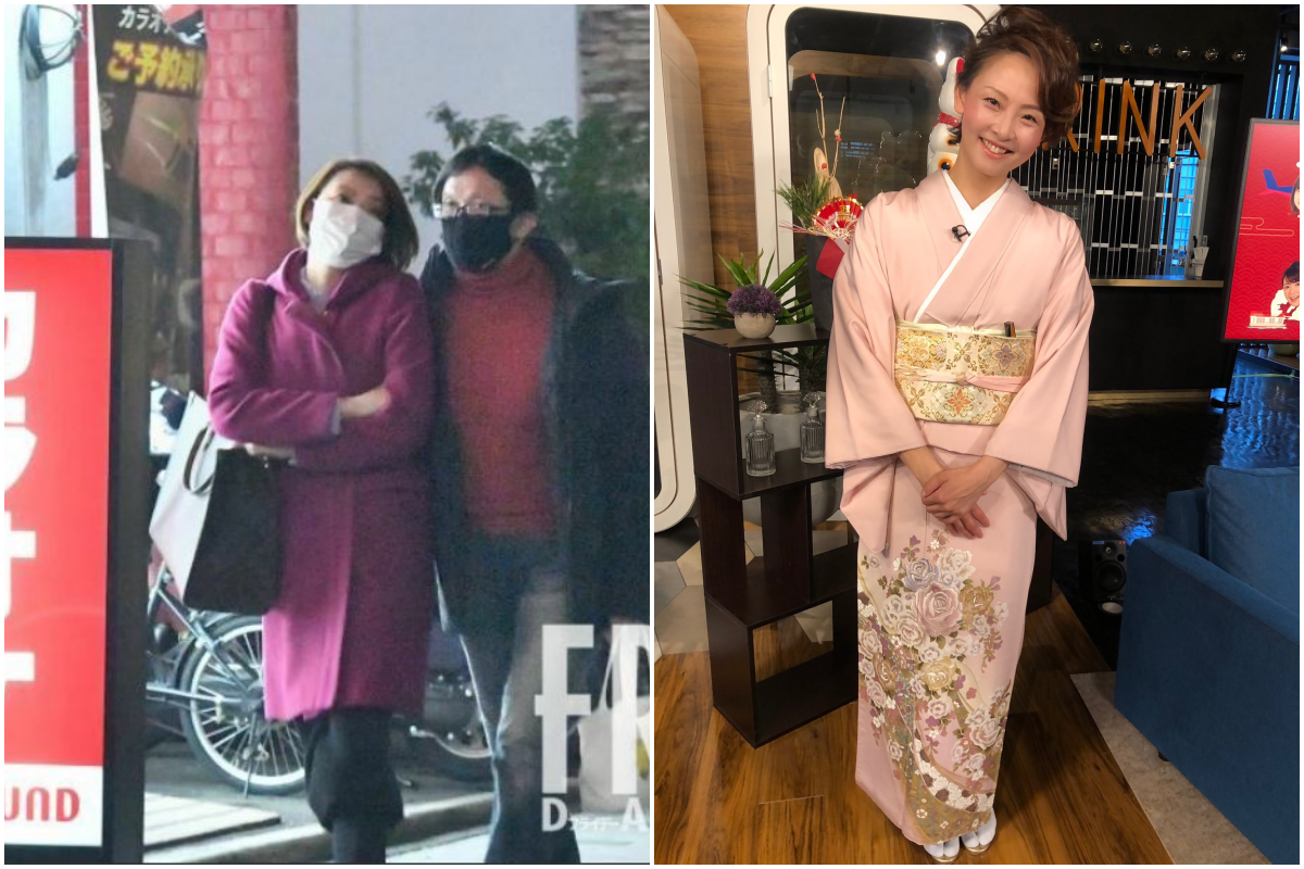 原田亞彌子大學一畢業就加入SBS電視台,不料在40歲這年爆出醜聞。(翻攝自日媒《Friday》/當事人Twitter)