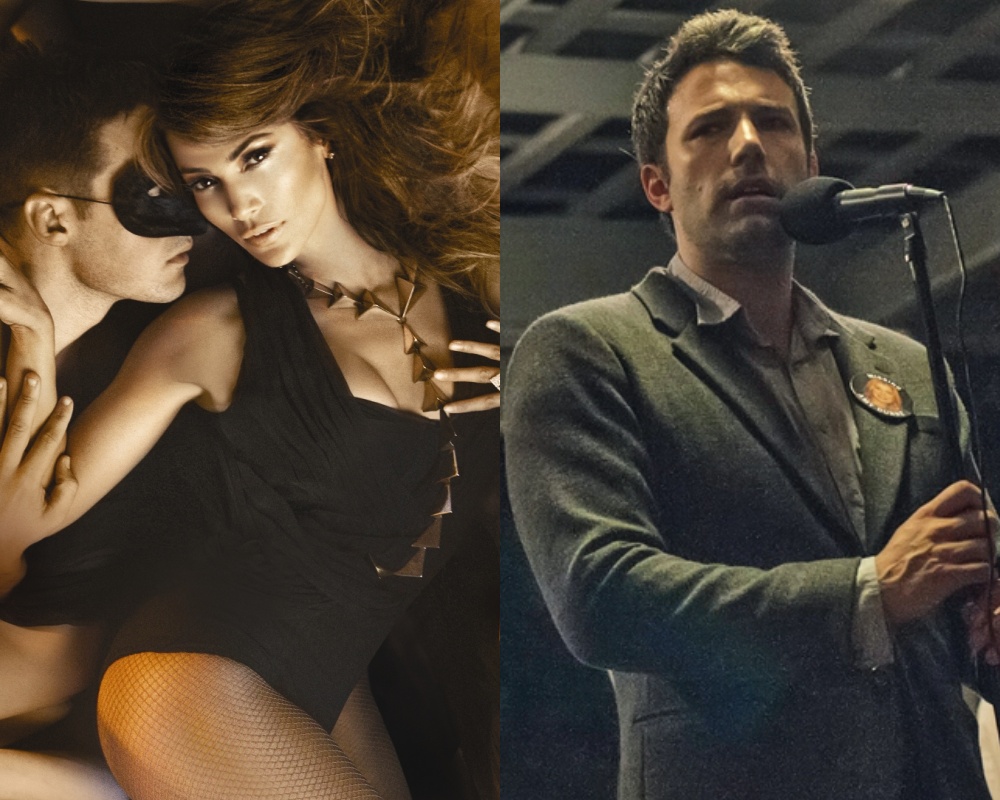 珍妮佛羅培茲（左）跟舊愛班艾佛列克（右）大概都忘記了，當年他們的緋聞遠遠蓋過了一切，還演了部爛片《絕配殺手》。（Sony Music、福斯影業）