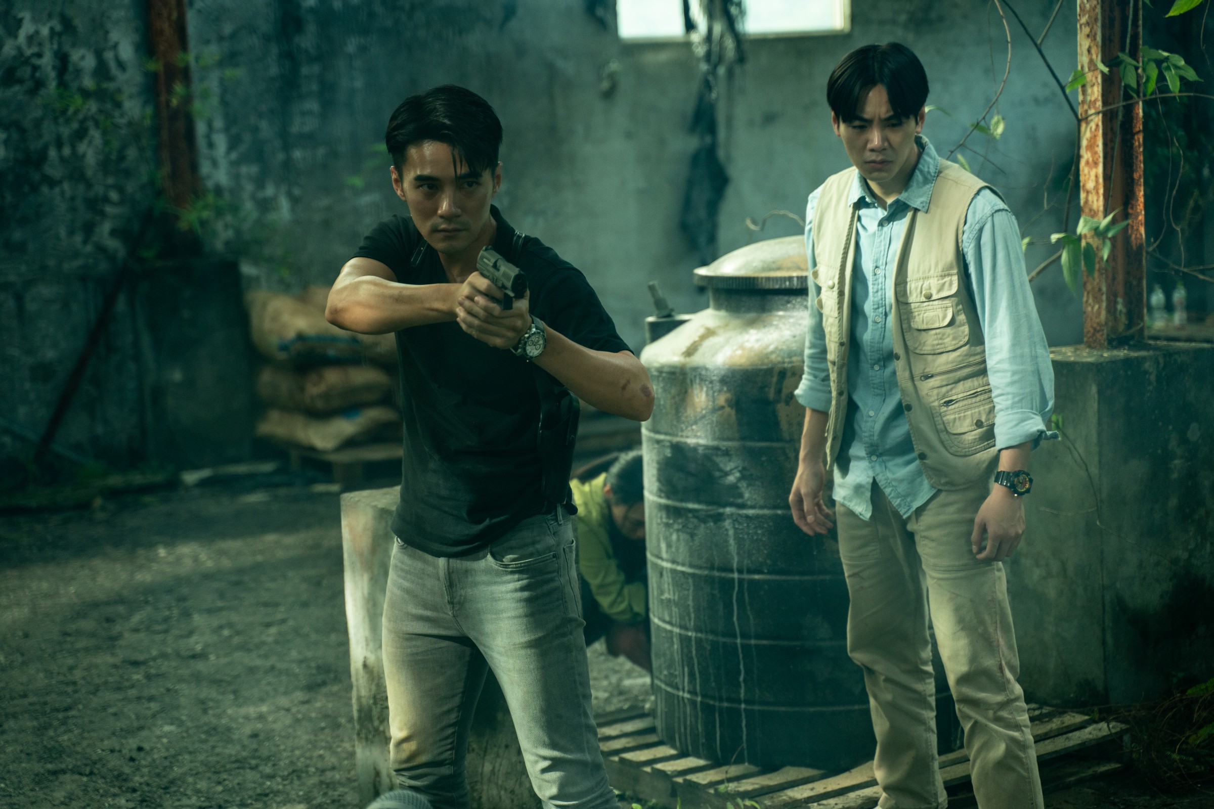 禾浩辰與是元介飾演刑警，攜手偵辦女童失蹤案與箱屍命案。（甲上提供）