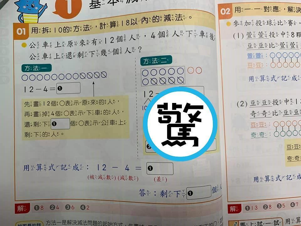 有網友在臉書PO出超複雜的加減乘除教學,感嘆「孩子數學會變差不是沒原因」。(翻攝自「爆廢公社」臉書社團)