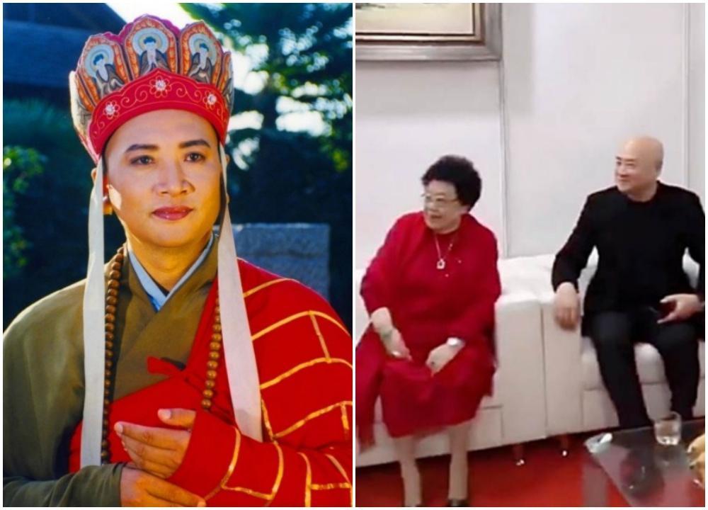 「最帥唐僧」遲重瑞跟女富豪陳麗華結婚30多年,感情甜蜜。(翻攝自遲重瑞微博)