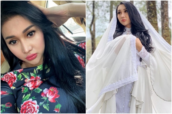 印尼跨性別網紅盧辛塔在IG宣布，自己已有身孕。（翻攝自lucintaluna_manjalita IG）