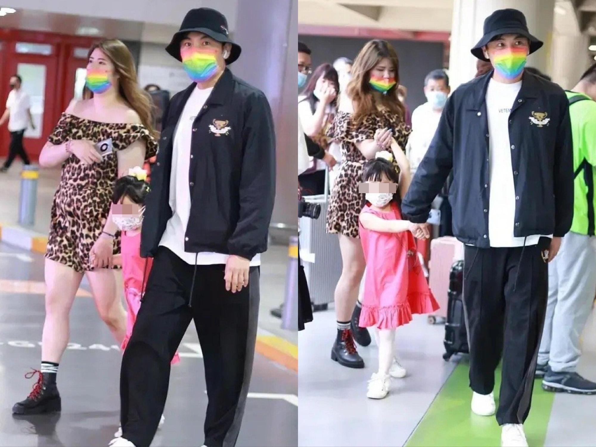 秦昊日前帶著小米粒去看老婆伊能靜表演,身旁多個豹紋辣妹引熱議。(翻攝自新浪微博)