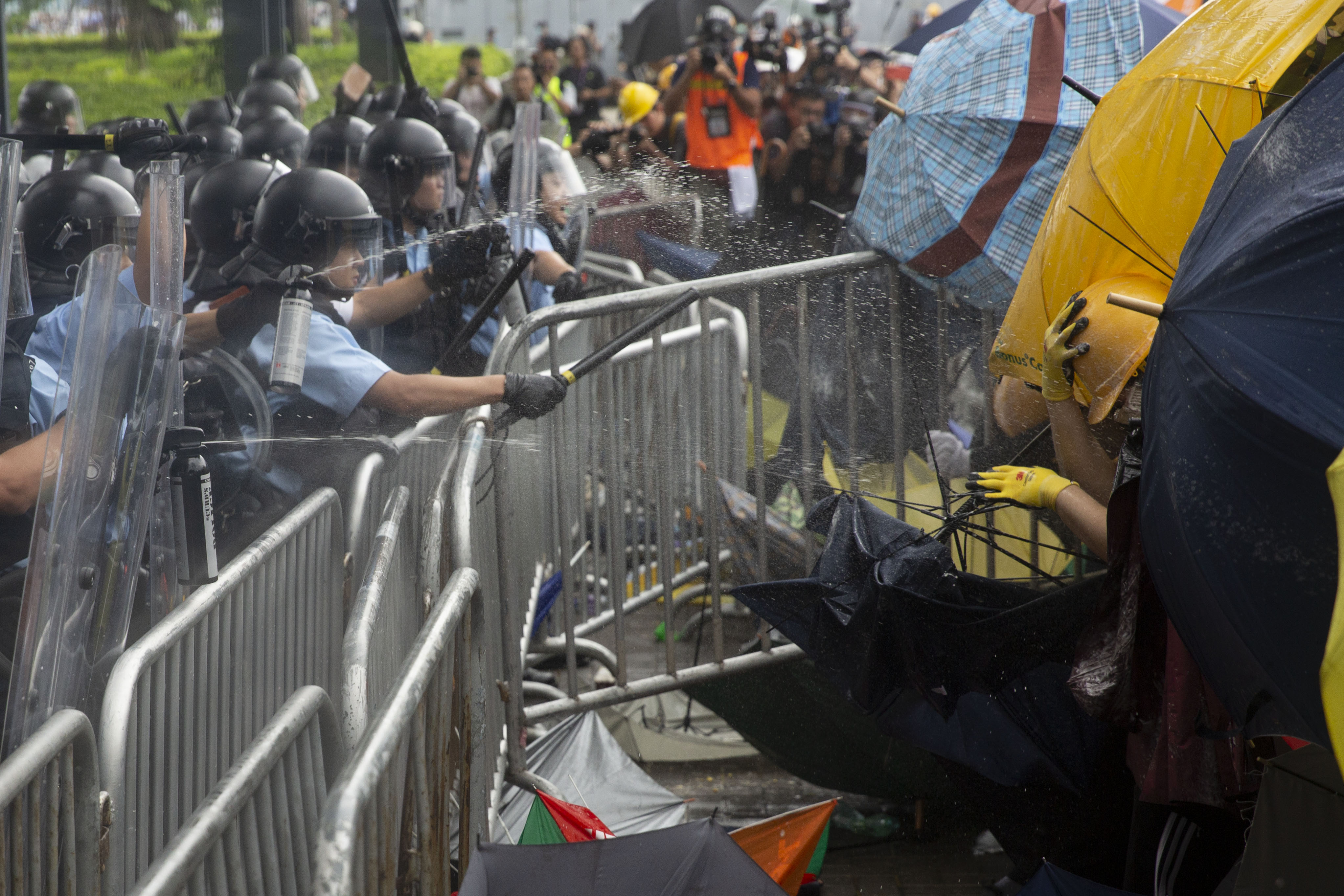 2019年的香港反送中運動後，有許多示威者遭港府拘捕判刑。（本刊資料照）