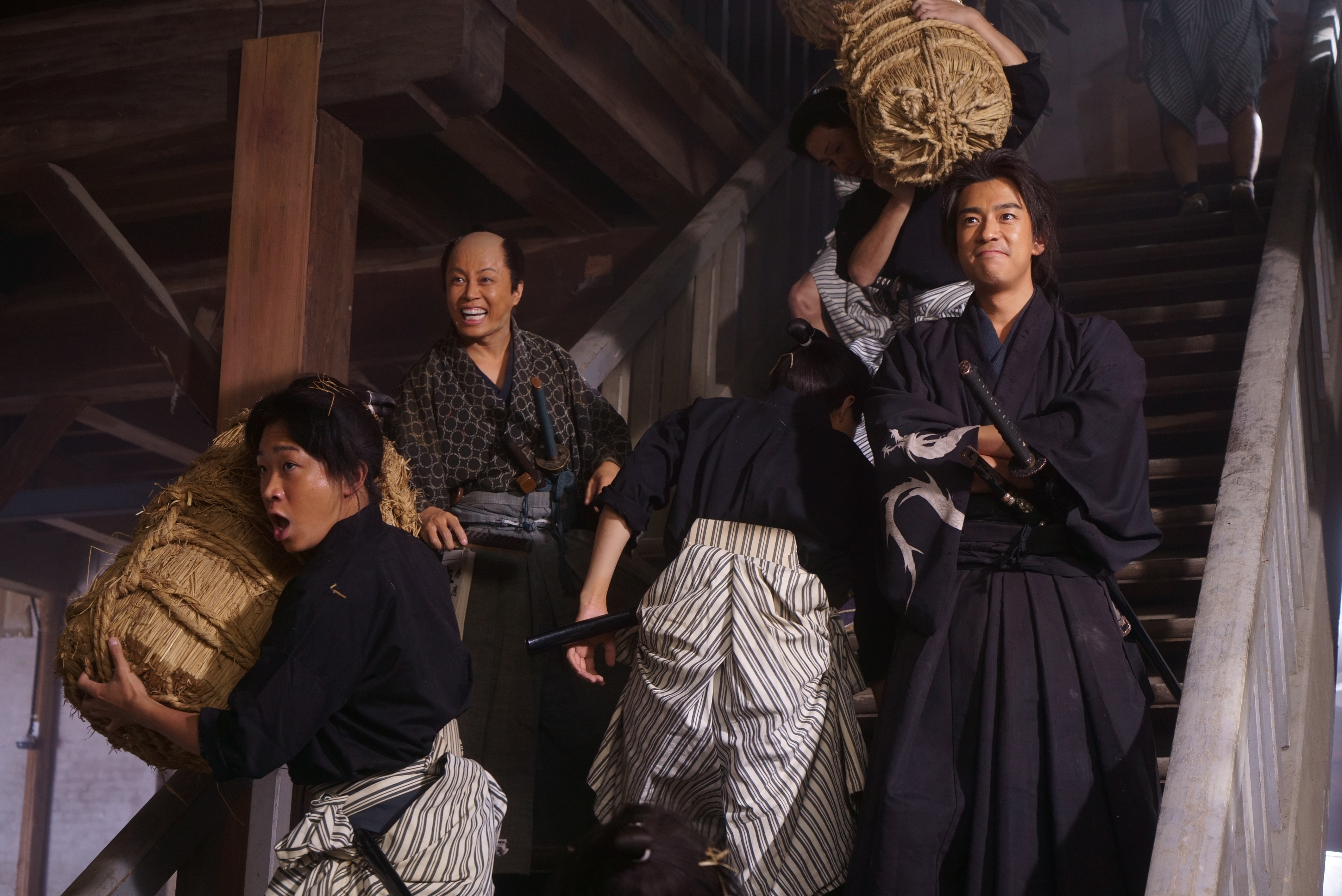 三浦翔平（右）和西川貴教在《天外者》分別飾演知名歷史人物坂本龍馬和岩崎彌太郎。（天馬行空提供）