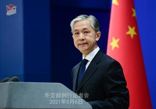 中國外交部發言人汪文斌批評，G7公然插手中國的內部事務，粗暴干涉主權，呼籲主權國家組成的世界衛生組織活動，「必須按照一個中國原則來處理」。（翻攝自中國外交部）