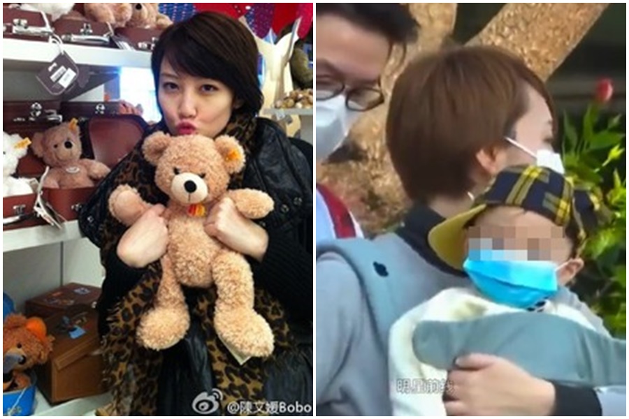 現年41歲的陳文媛淡出演藝圈多年，已結婚生子，低調過生活。（翻攝陳文媛、西瓜扒大醬微博）
