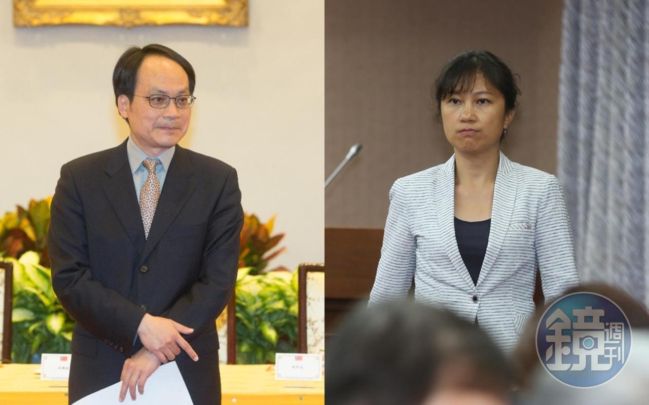 台北市議員羅智強點名現任總統府發言人Kolas Yotaka（右）、黨產會主委林峯正（左）都曾酒駕。（本刊資料照）